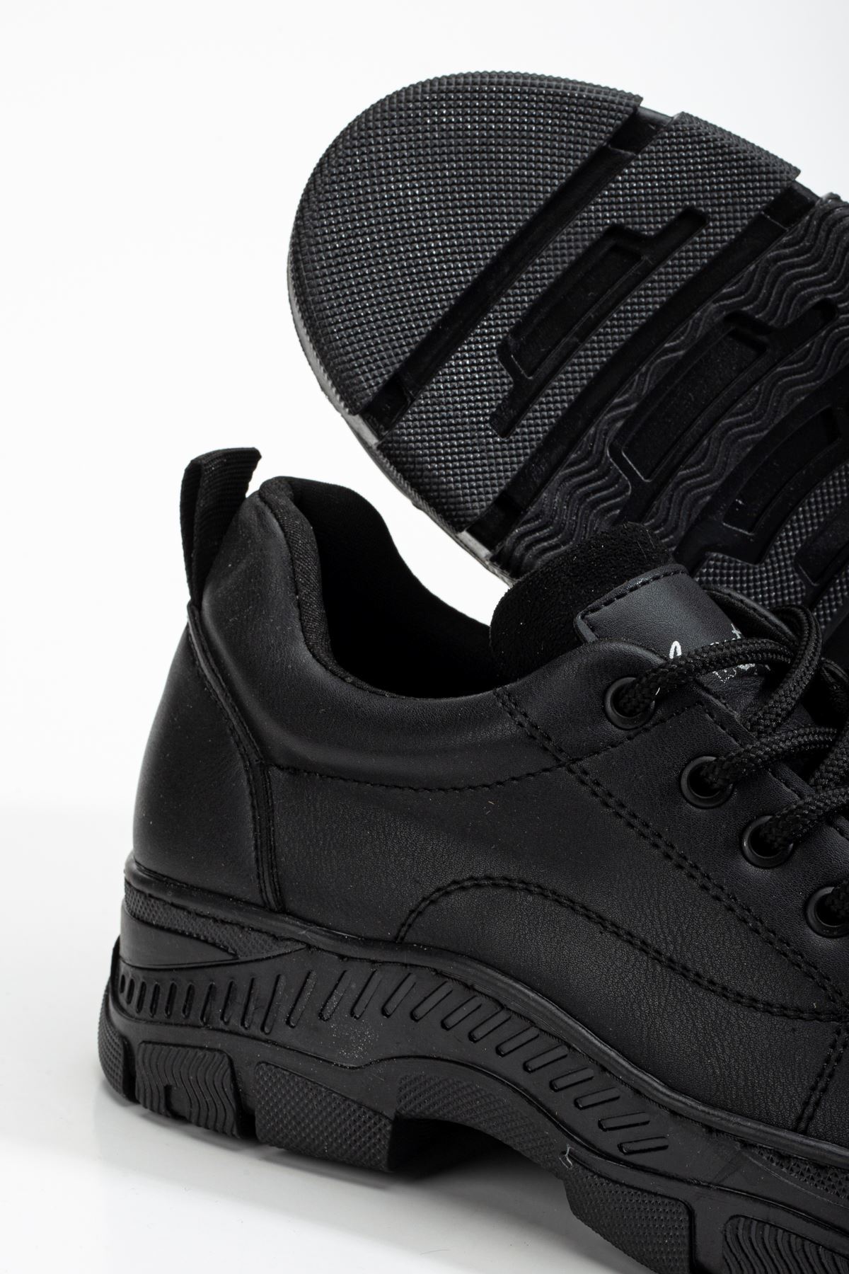 Peqas Siyah Kadın Sneaker Günlük Ayakkabı