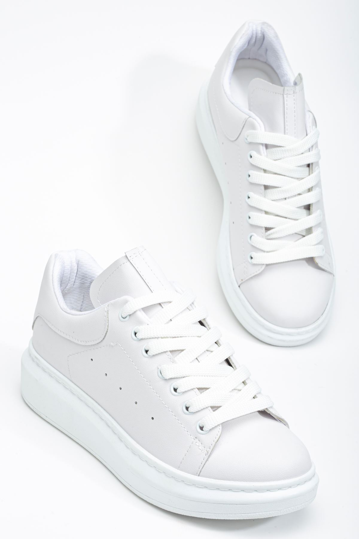 Fersatie Beyaz Kadın Sneaker Günlük Ayakkabı