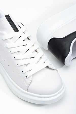 Fersatie Beyaz - Siyah Kadın Sneaker Günlük Ayakkabı