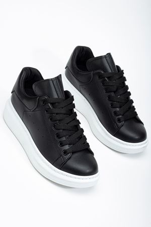 Fersatie Siyah Kadın Sneaker Günlük Ayakkabı