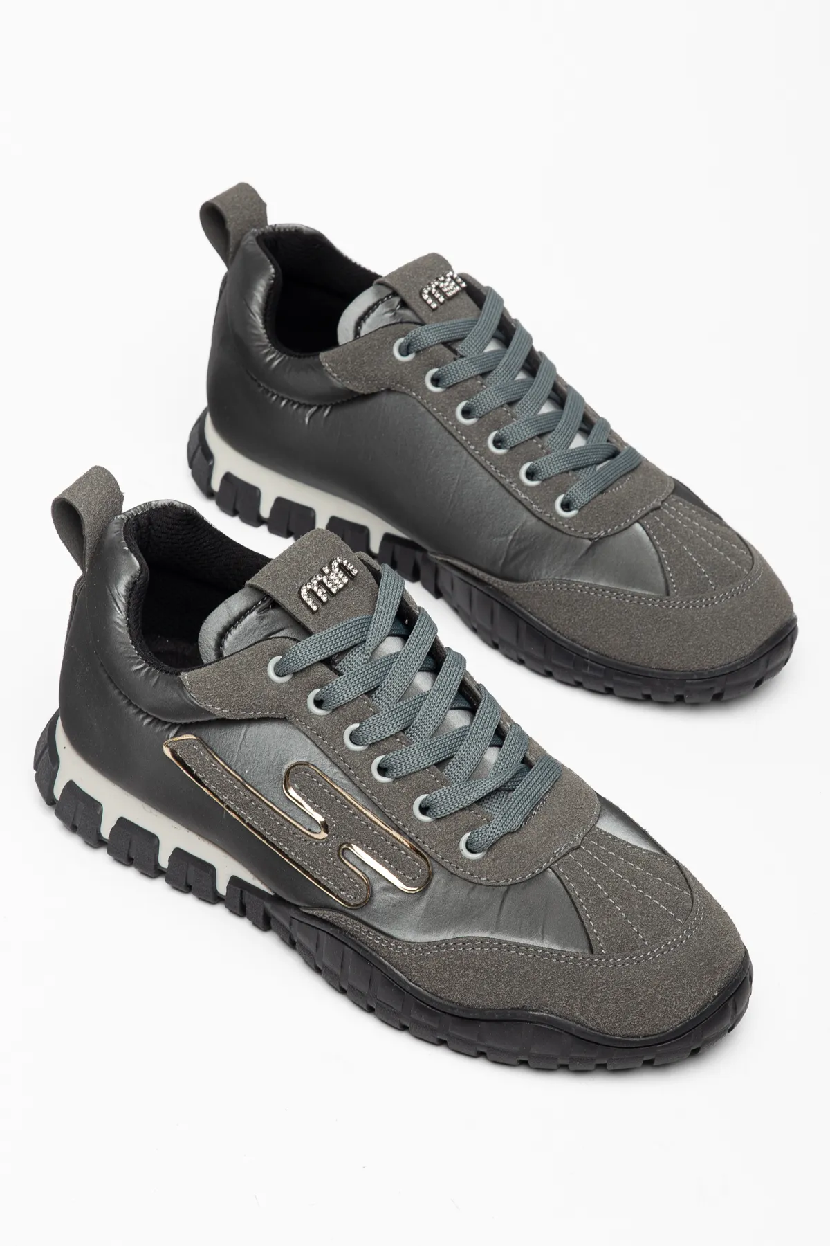 Kadın Füme Paraşüt Ortopedik Sneaker Yürüyüş Ayakkabısı