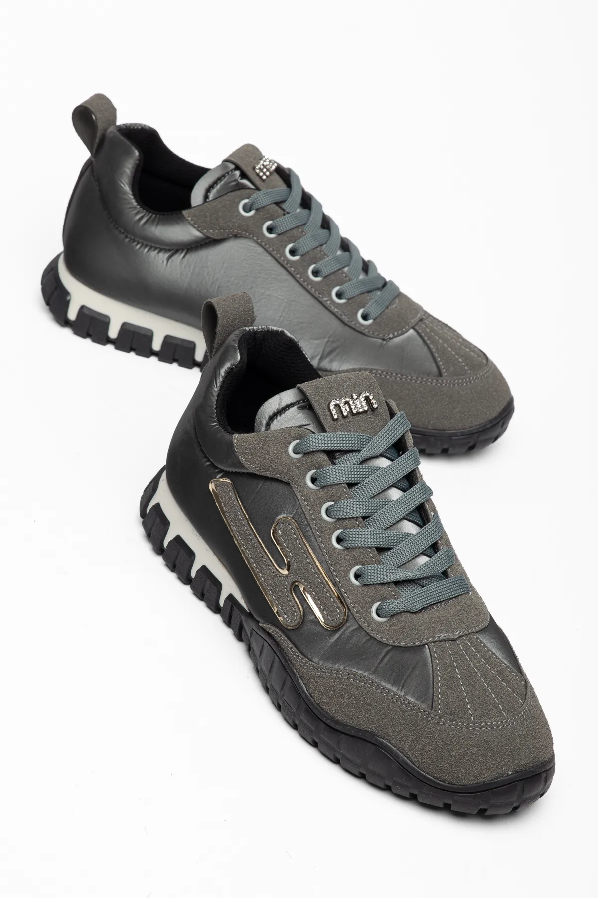 Kadın Füme Paraşüt Ortopedik Sneaker Yürüyüş Ayakkabısı