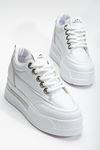 Granes Kadın Beyaz Gizli Topuk Sneaker